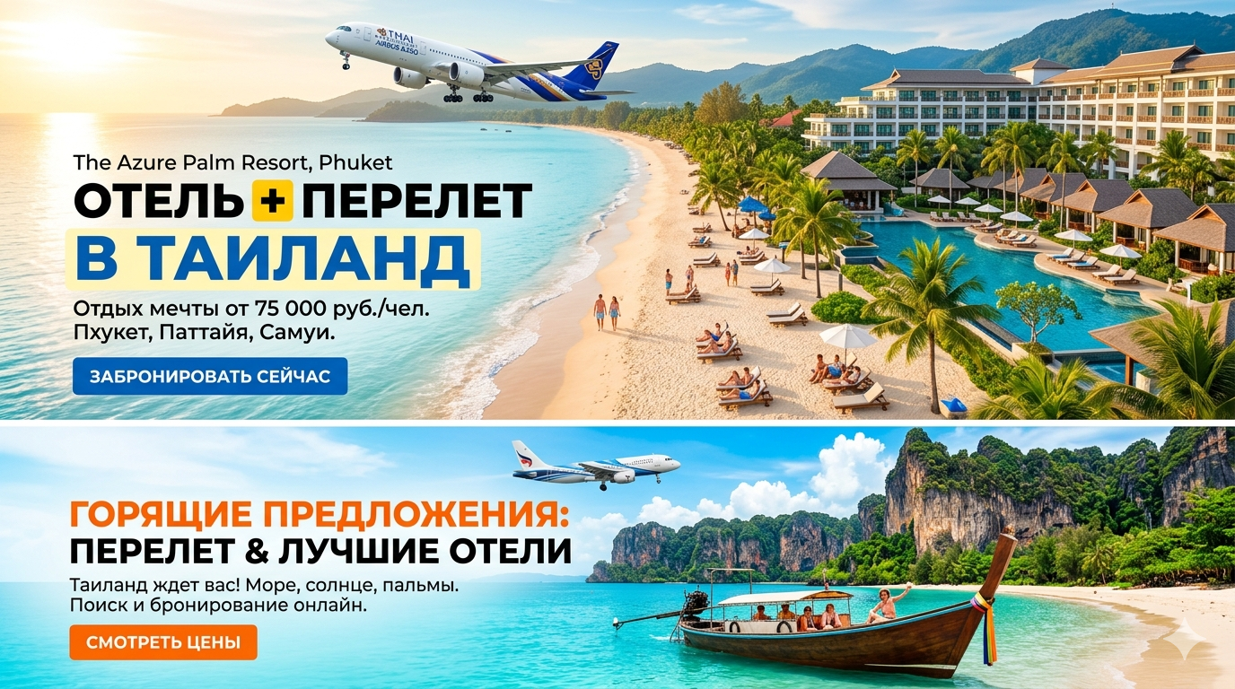 Отели с перелетом в Таиланд 2026